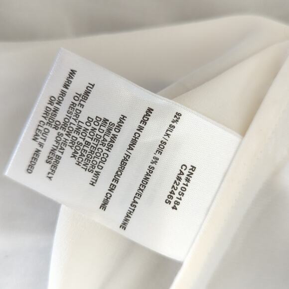 GoSilk Go Women's Washable Silk Tank Top Cream Soft White Size Small Excellent S - Picture 6 of 7